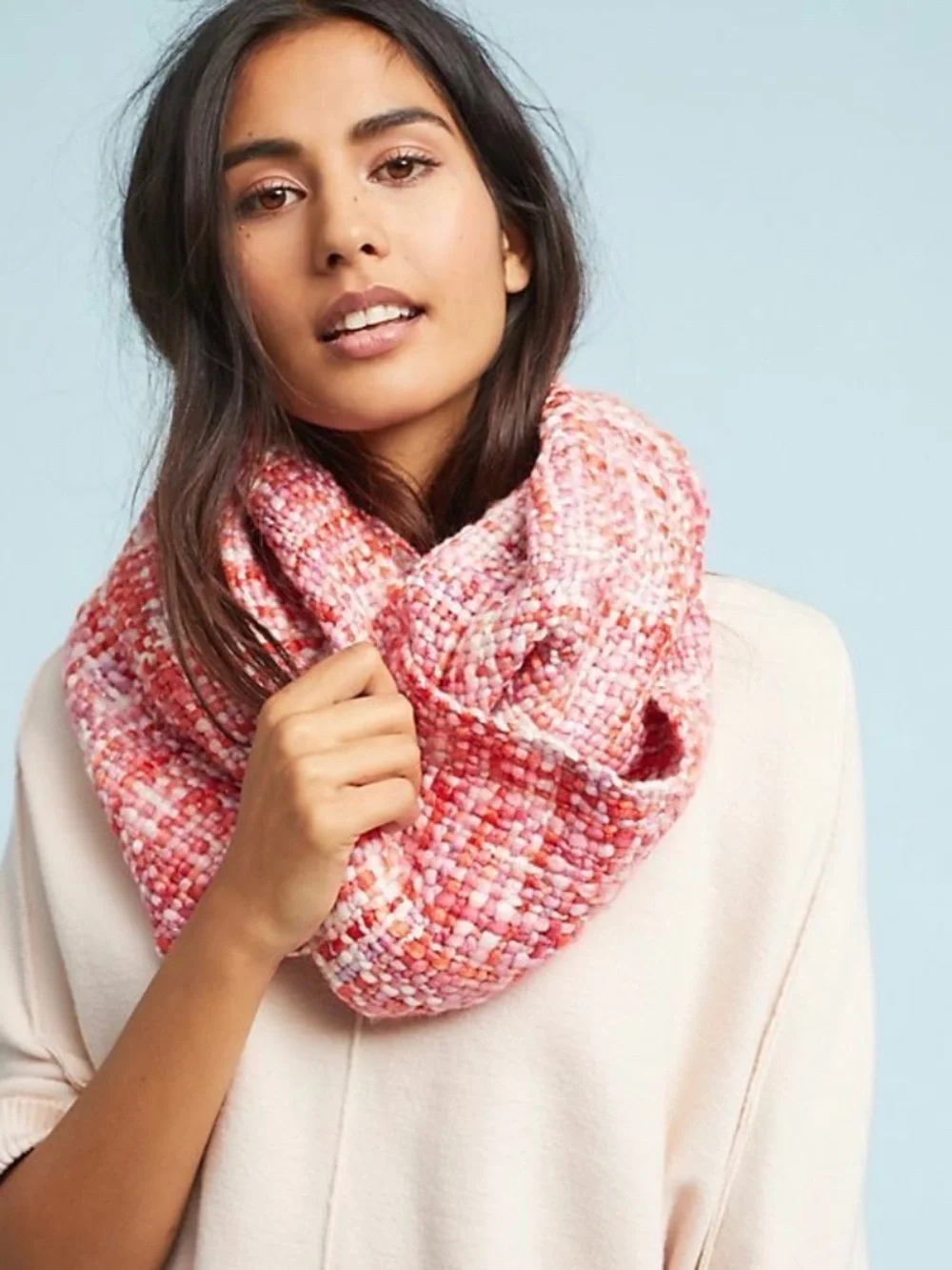NWT - Anthropologie Plaid Shimmer Infinity Scarf